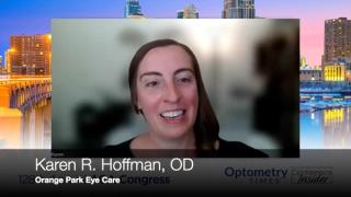 Karen R. Hoffman, OD, speaks on her AOA 2025 poster, which details a case series on fitting patients with irregular cornea and astigmatism with Zenlens (Bausch + Lomb)