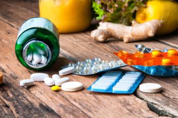 supplements on table