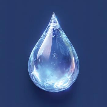 Graphic of a liquid drop Image credit: AdobeStock/MediaSrock/JenniferToomey/MJHLifeSciences