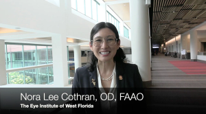Nora Lee Cothran, OD, FAAO, moderated an Innovation Hub panel that featured 3 companies, giving insights into what's to come in the optometric industry.