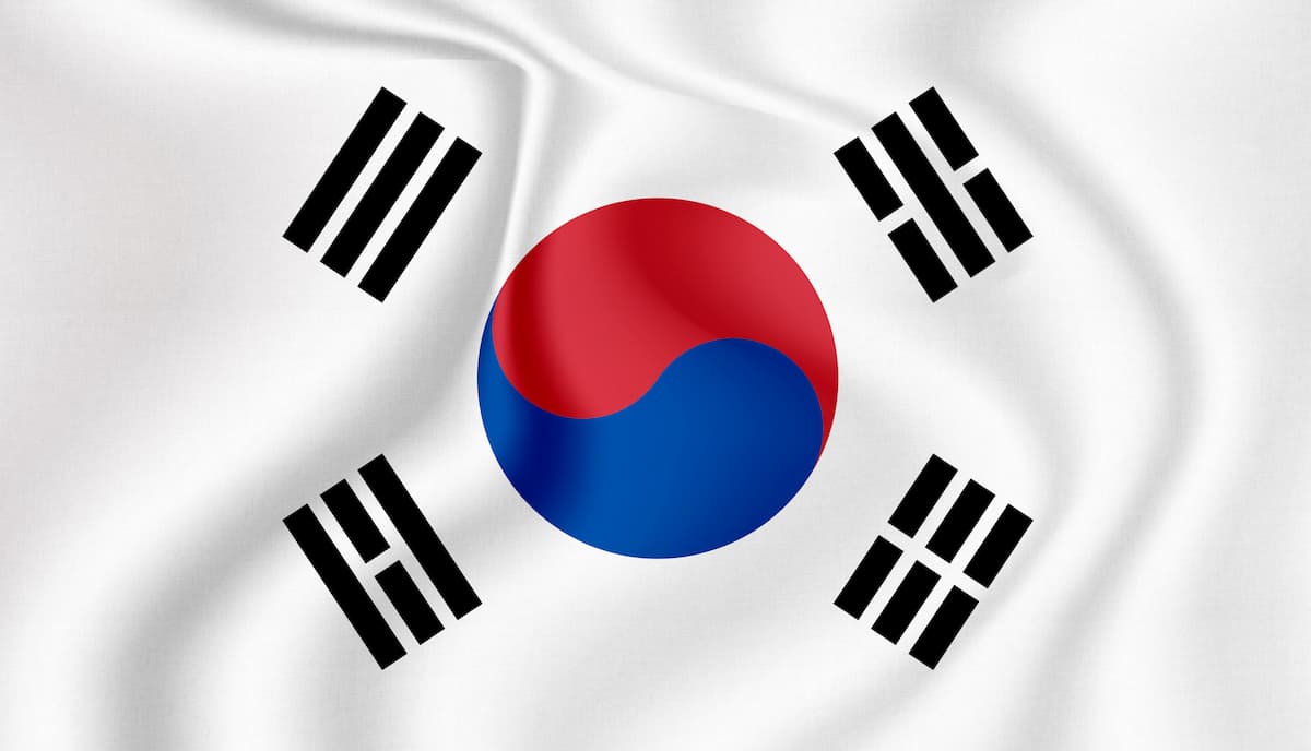 South Korean flag Image credit: AdobeStock/DINESHMADUSANKA