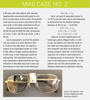 Approach patients with low vision on an individual basis