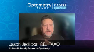 Jason Jedlicka, OD, FAAO, talks through a presentation he gave during last week's conference.