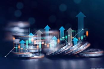 Graphic of stock market and coins Image credit: AdobeStock/Kiattisak