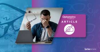 Man at desk holding bridge of nose Image credit: AdobeStock/Prostock-studio