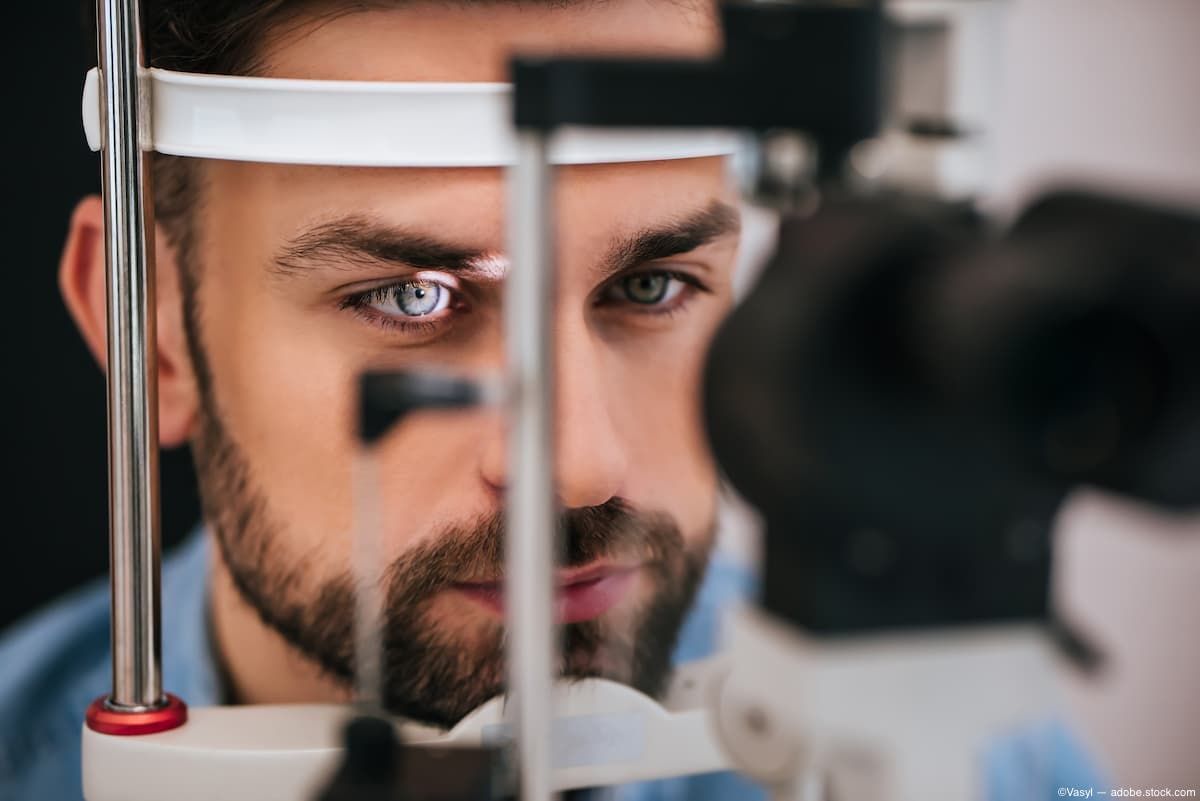 Man getting OCT imaging done at doctor's office Image credit: ©Vasyl - adobe.stock.com