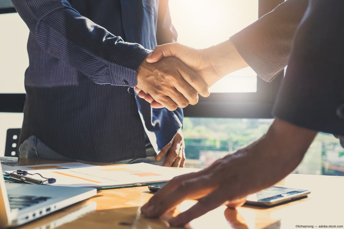 Business partners shaking hands Image credit: AdobeStock/itchaznong