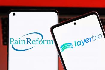 Two phones with PainReform and Layerbio logos on screens. Image credit: AdobeStock