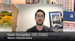 Mark Schaeffer, OD, FAAL, details his poster presentation titled "Practitioner satisfaction and experience with a novel daily disposable toric contact lens in a real-world evaluation."