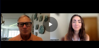 Leo P. Semes, OD, FAAO, discusses his presentation on "A new look at AMD," during the South Carolina Optometric Physicians Association's annual meeting.