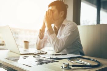 stressed doctor