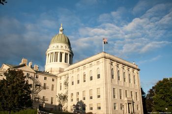 Maine Capitol building Image credit: AdobeStock/rustyelliott