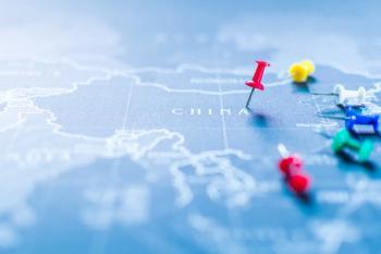 Pin on China on map Image credit: AdobeStock/mungkornz