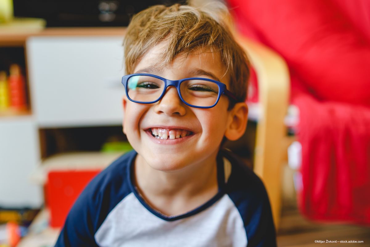 Young boy wears new myopia management spectacle lenses from MiyoSmart's expanded power range line - Image credit: Adobe Stock / ©Miljan Živković