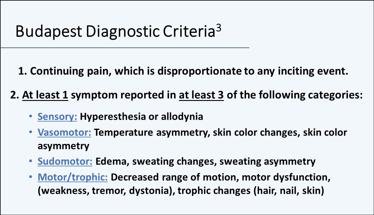 Diagnosing Complex Regional Pain Syndrome A Primary Care Primer