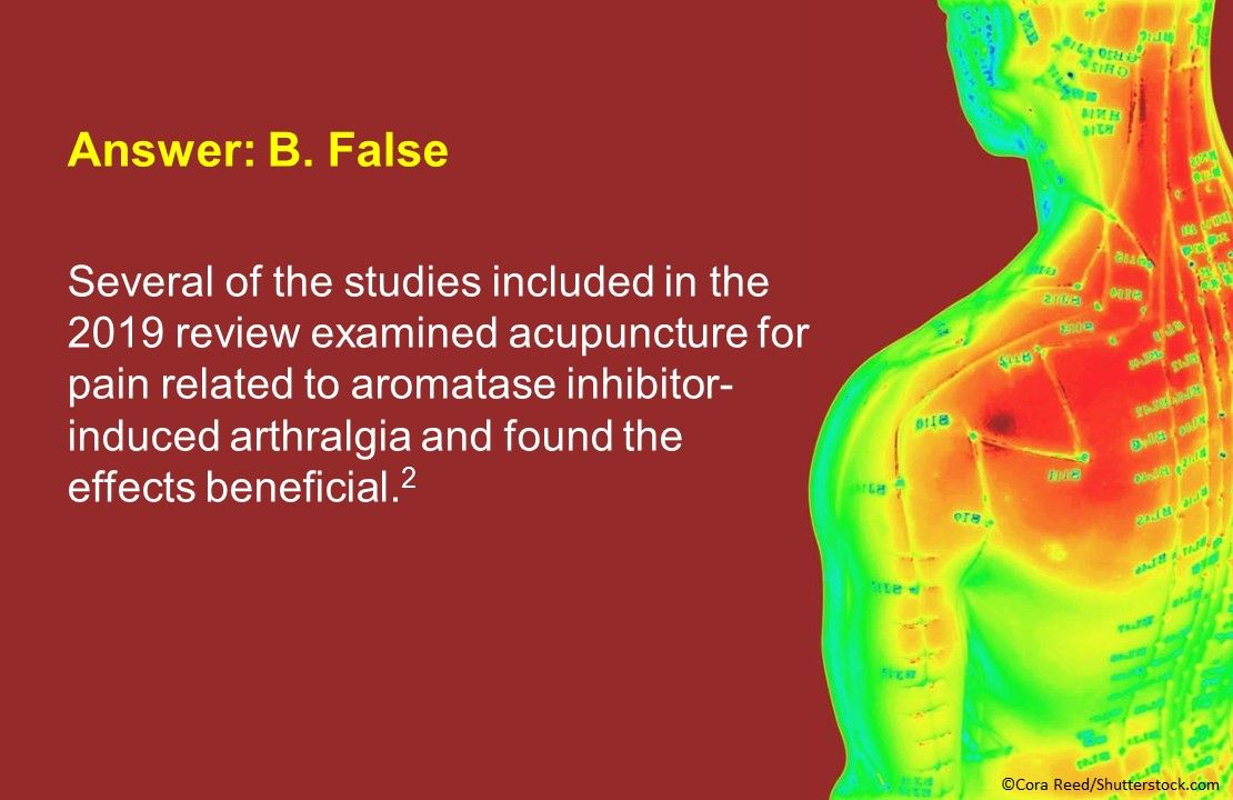 Acupuncture for the Management of Cancer Related-Pain