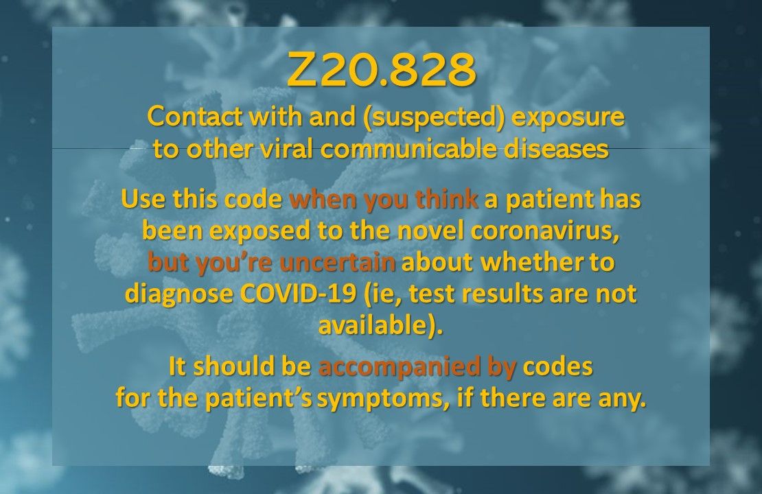 Billing codes for COVID19, other respiratory viruses