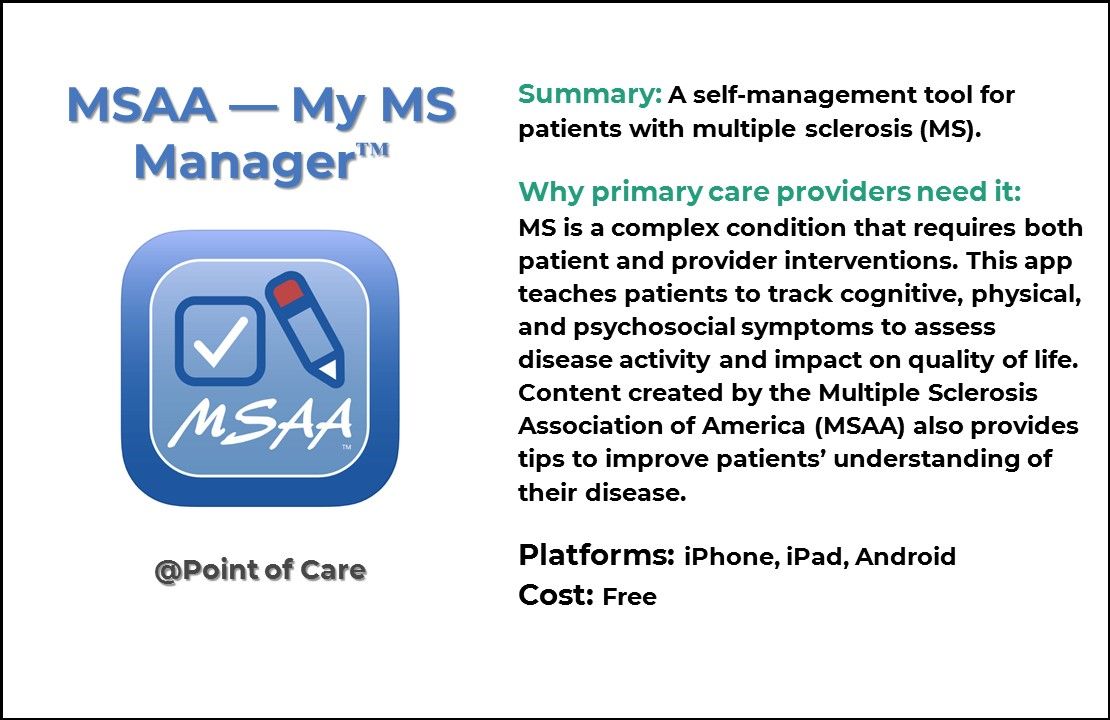 Top 5 Multiple Sclerosis Apps for Primary Care Providers