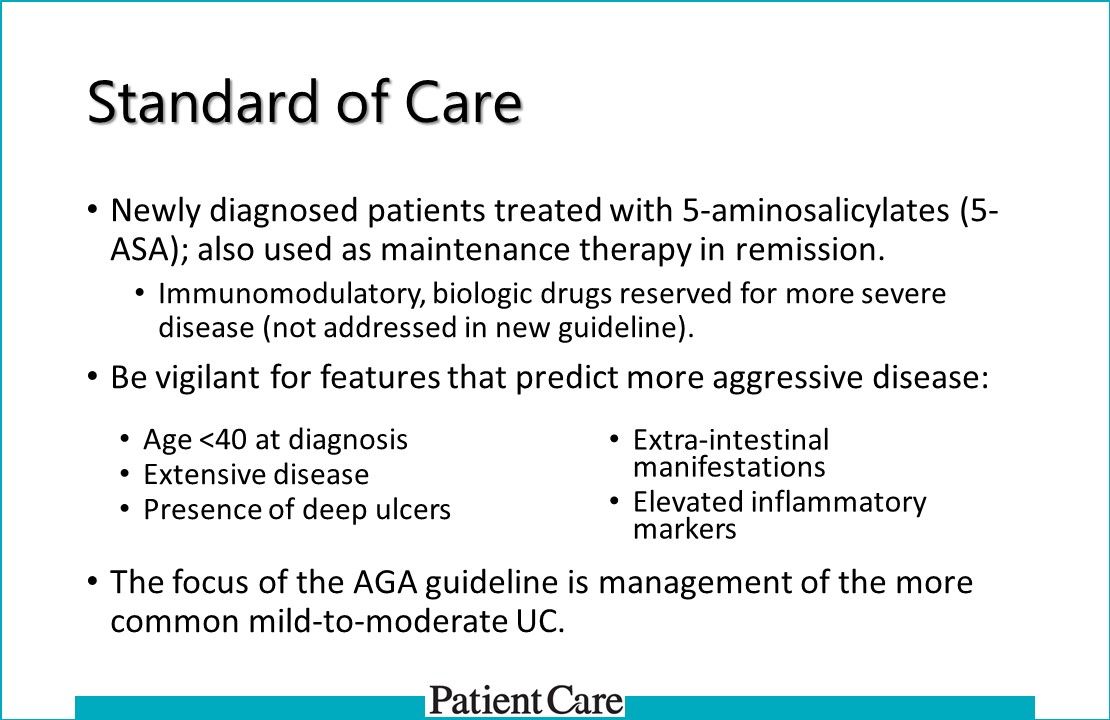 Update: AGA Clinical Guidelines on Management Mild-Moderate Ulcerative Colitis