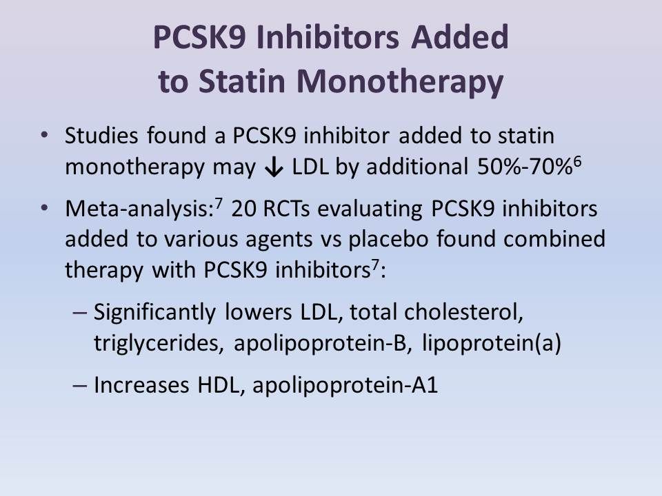 Pcsk9 Inhibitors The Facts At A Glance 