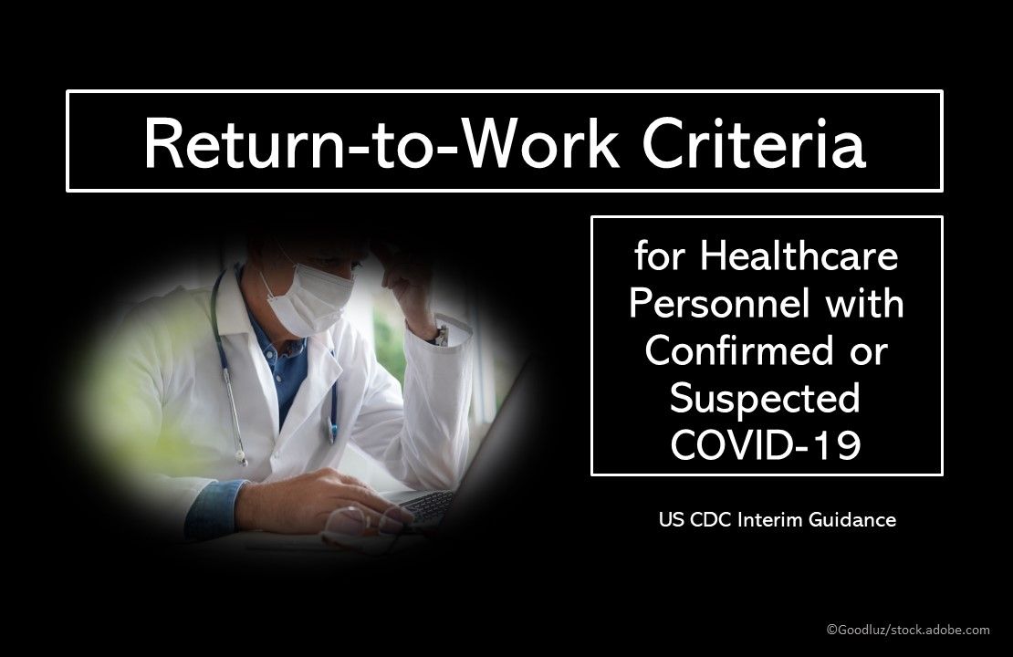 Return to Work Criteria for HCP After COVID19