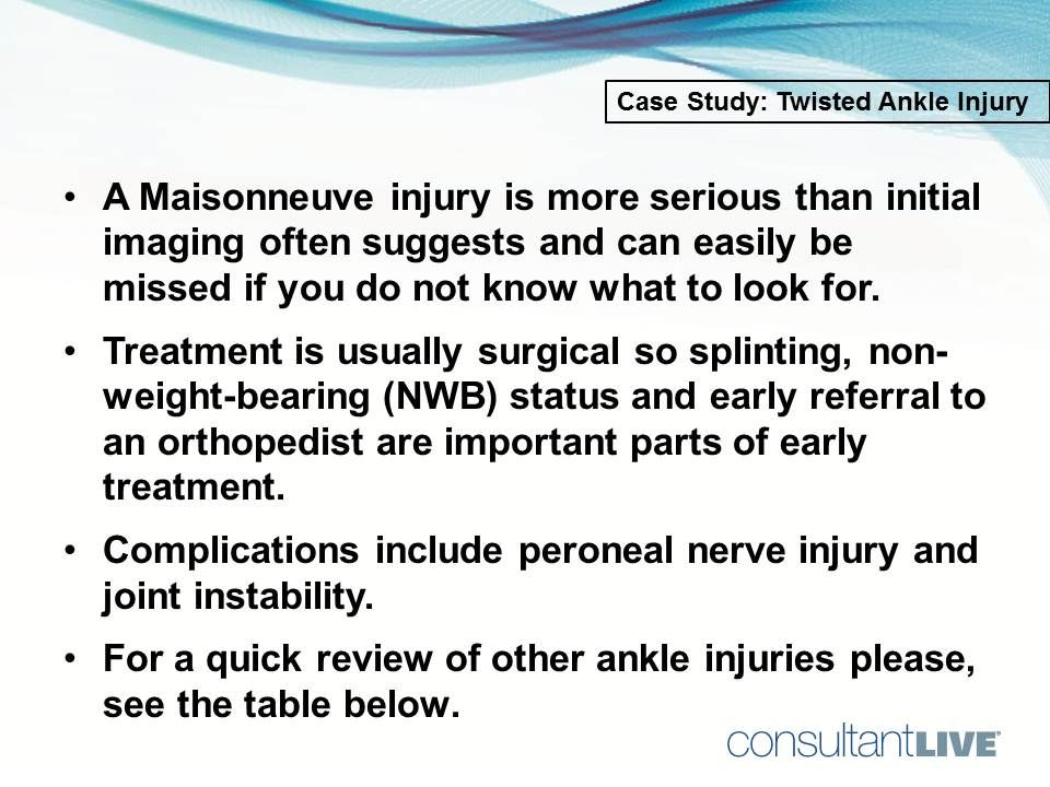 Maisonneuve injury of the ankle 