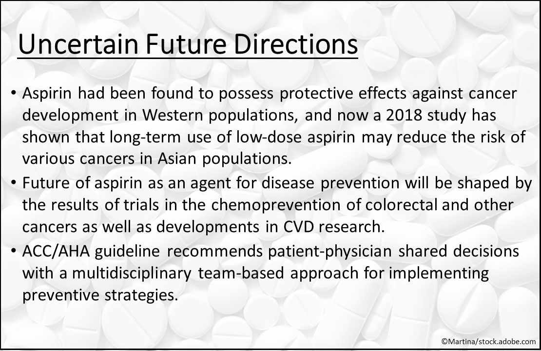 aspirin for prevention of CVD, ACC/AHA 2019 guidelines, aspirin use