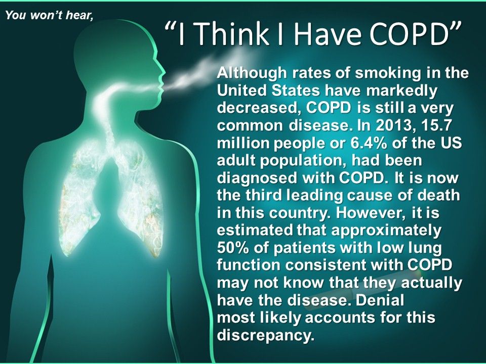 3 Things Your COPD Patients May Not Tell You Patient