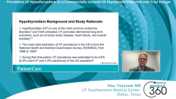 Prevalence of Hypothyroidism in a Commercially  Insured US Population: Overview and Trial Design
