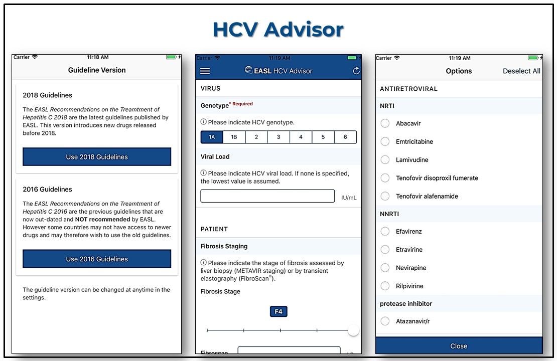 EASL HCV Advisor, EASL, HCV, hepatitis, hepatitis C virus, iTunes, Google Play