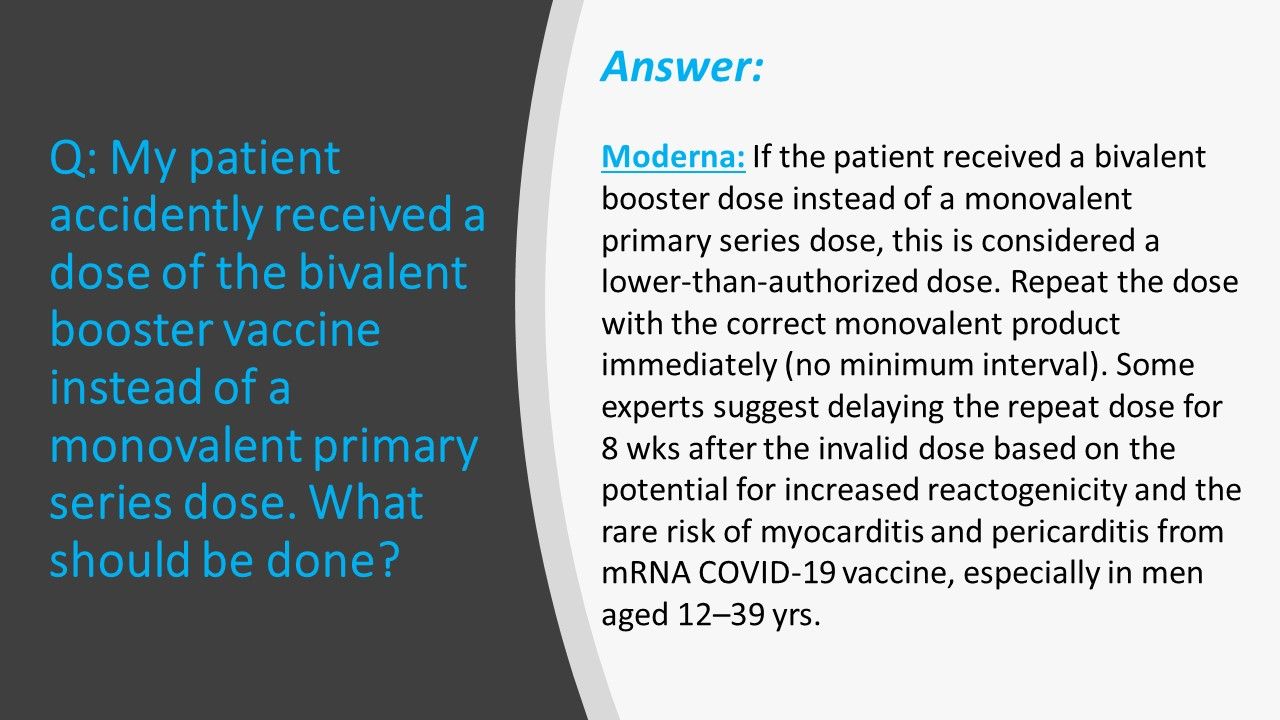 COVID-19 Bivalent Booster Shot Q&A For Clinicians