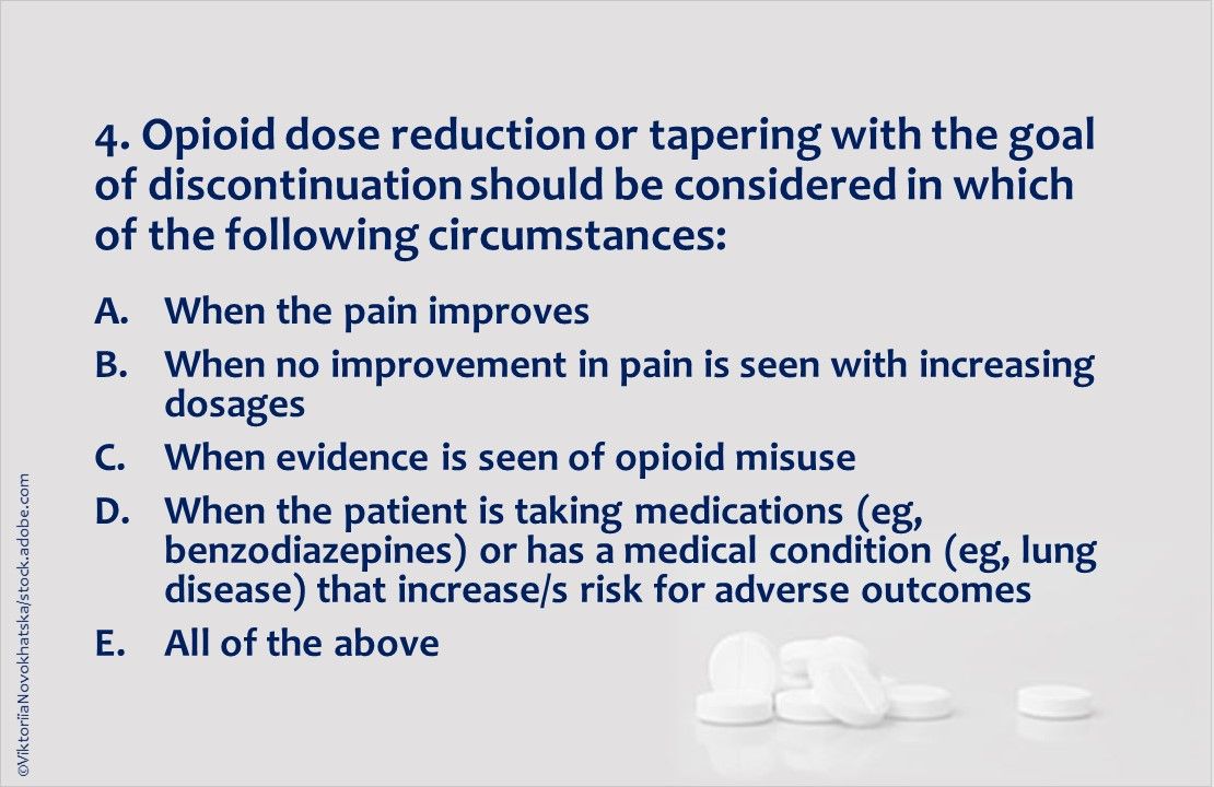 Example Opioid Tapering Opioid Tapering and Discontinuation: 10 Questions