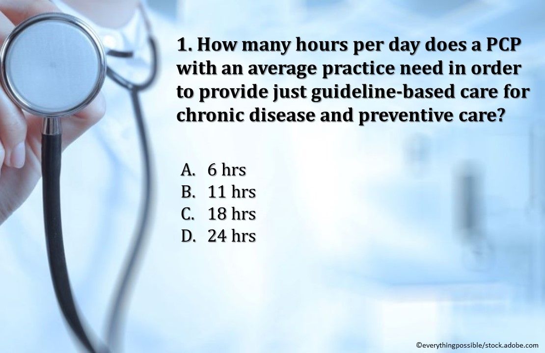 Why Patients Come to Primary Care, reasons for primary care visits, quiz