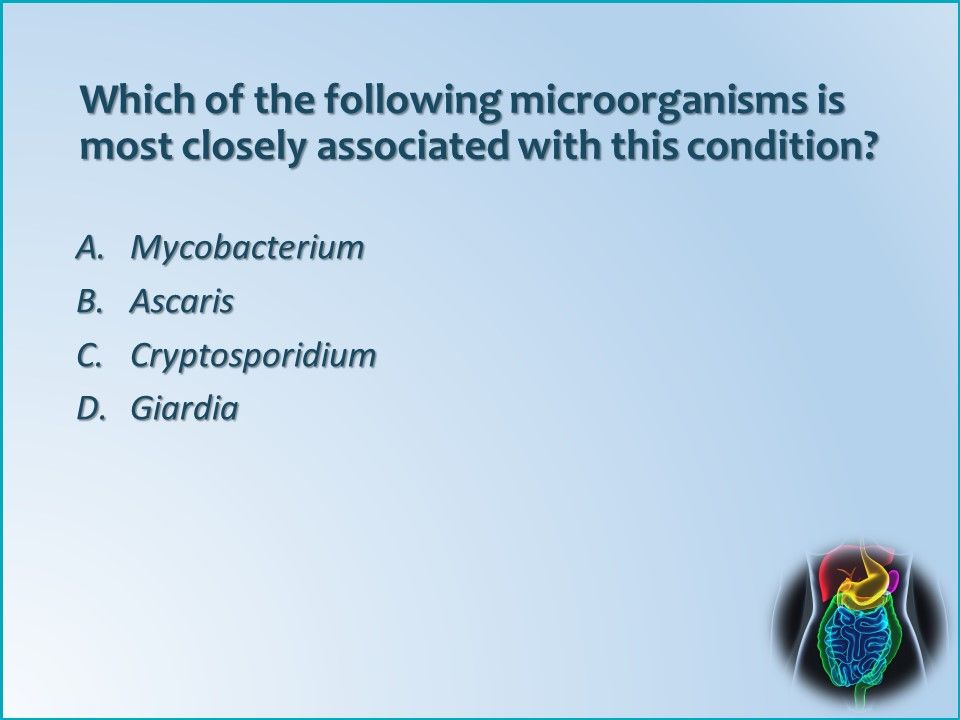 AIDS cholangiopathy, Cryptosporidium parvum, crypto