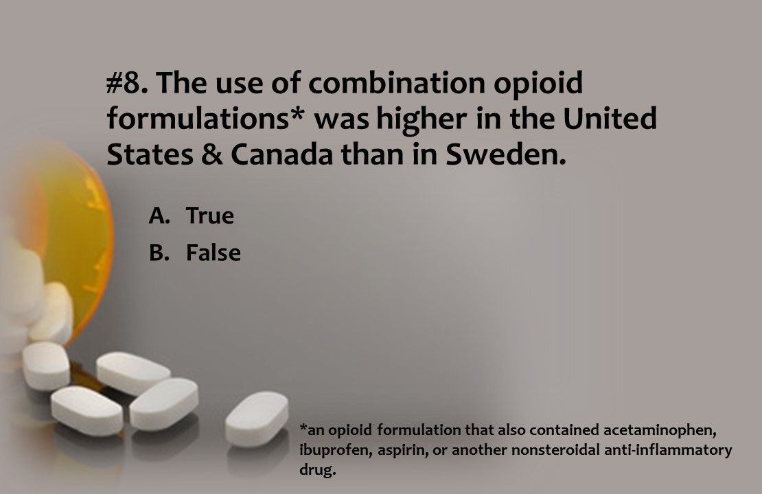 use of combination opioid formulations