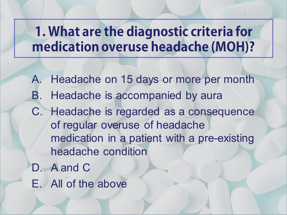 Medication Overuse Headache: A Short Test