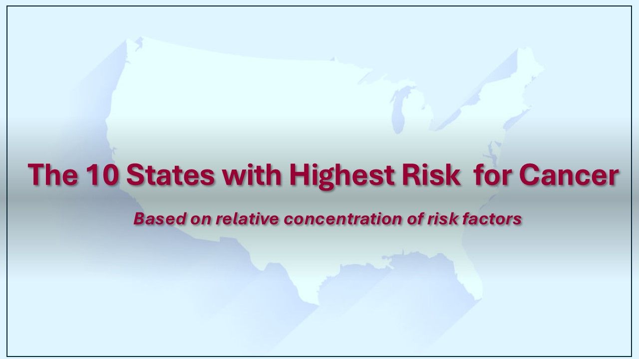 The 10 states with the highest risk for cancer / image credit ©Perspectivexx/stock.adobe.com