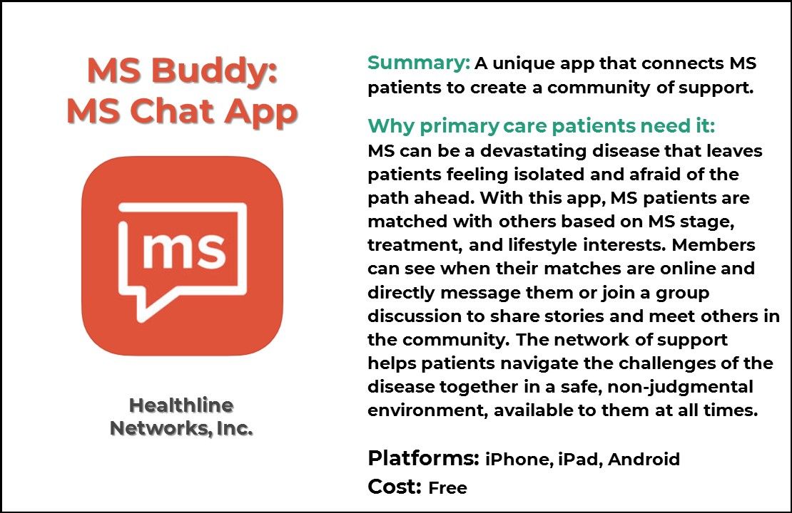 Top 5 Multiple Sclerosis Apps for Primary Care Providers