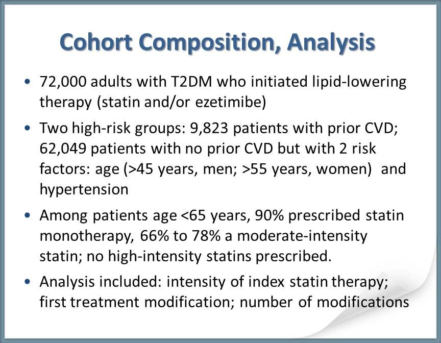 No high-intensity statins prescribed as initial therpay in high-risk patients. 