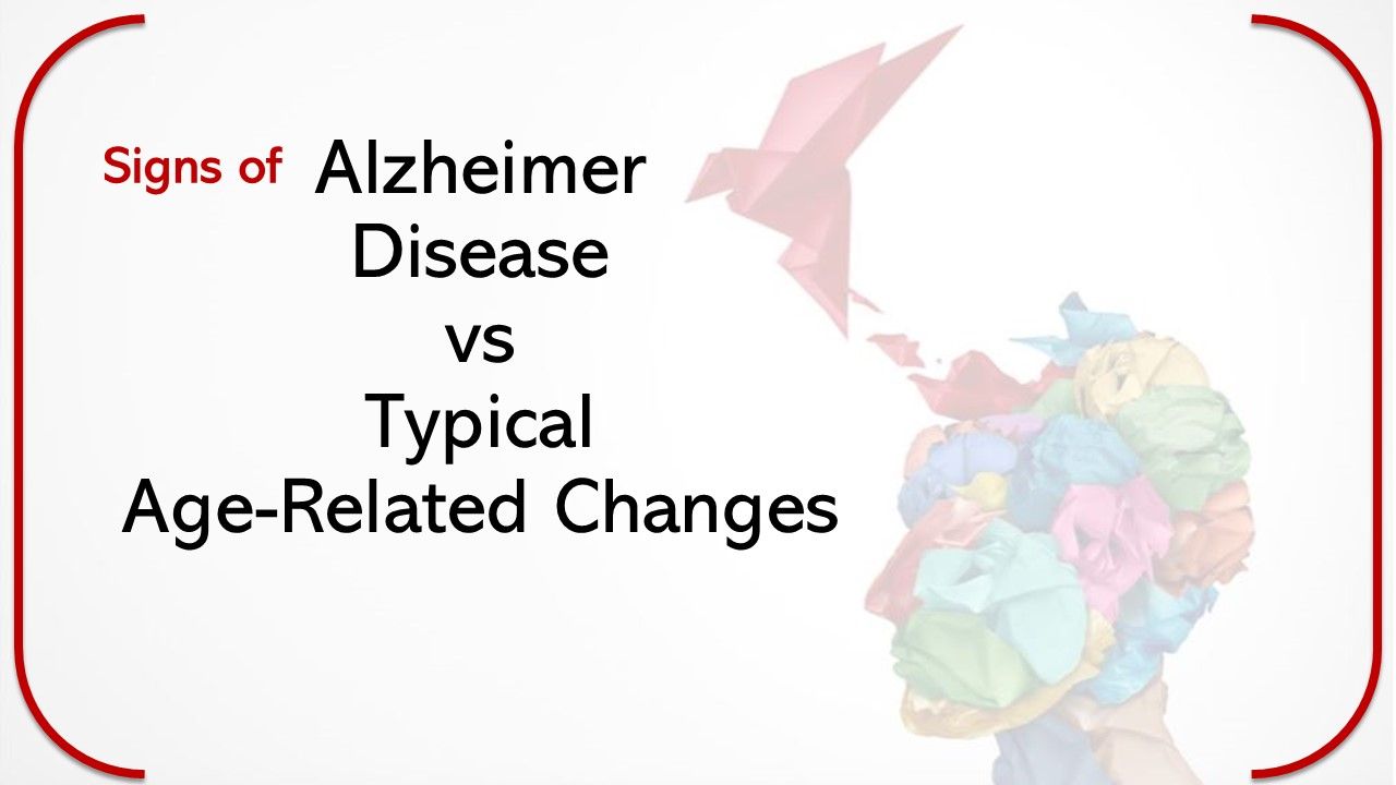 Signs of Alzheimer Disease vs Typical Age-Related Changes / image credit ©freshidea/stock.adobe.com