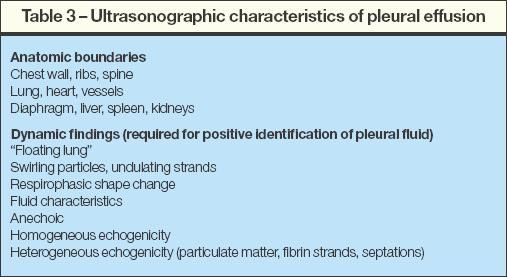 Using Ultrasonography In The Diagnosis And Management Of Pleural Disease