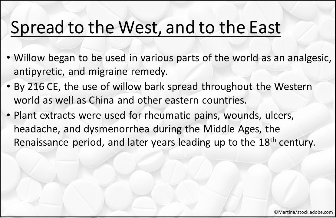 willow trees, aspirin, history of aspirin, headache, pain, ulcers, wounds