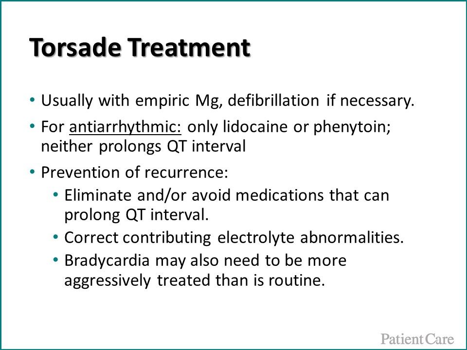 Torsade de pointes, ventricular tachycardia