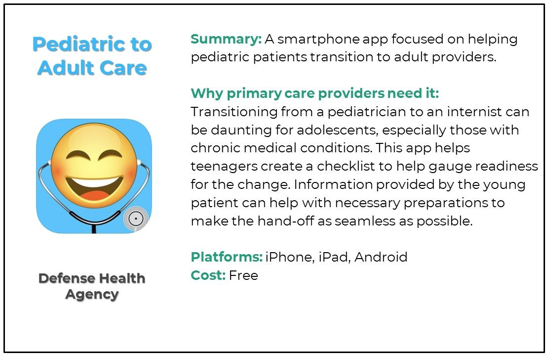 top 5 pediatric medicine apps, adolescent medicine, mobile apps, primary care