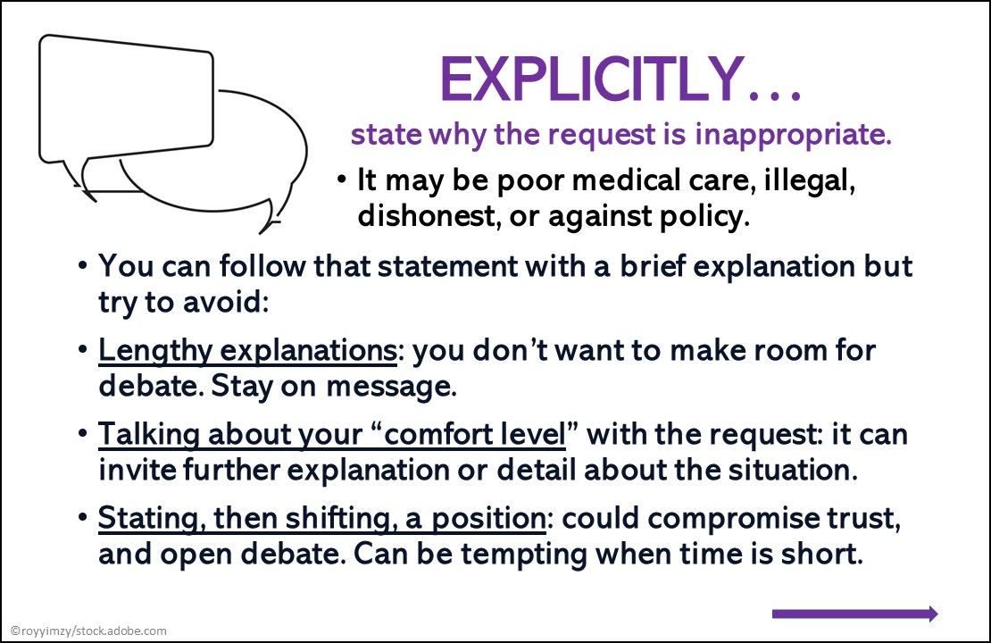 Inappropriate Patient Requests: How do you Get to No?