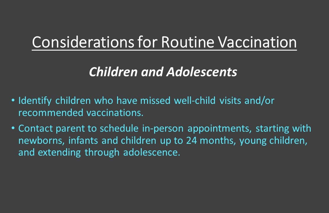 Immunization During COVID-19: CDC Vaccination Guidance For Clinicians