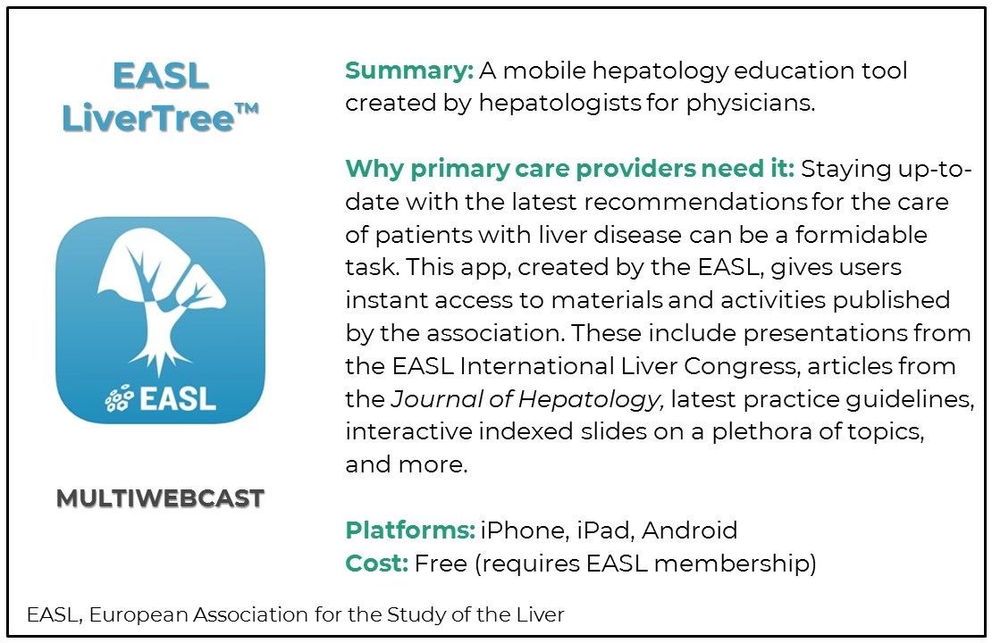EASL LiverTree, liver apps, hepatology apps, top 5 Hepatology Apps