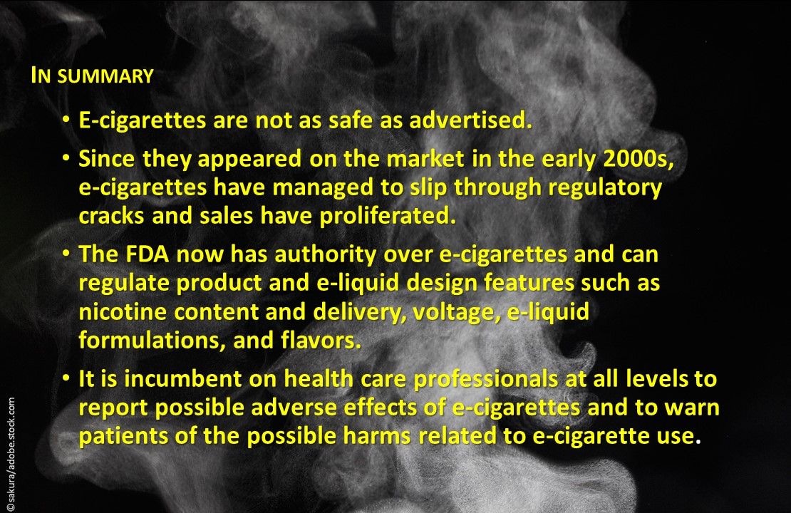 Components And Health Consequences Of Electronic Cigarettes | Patient ...