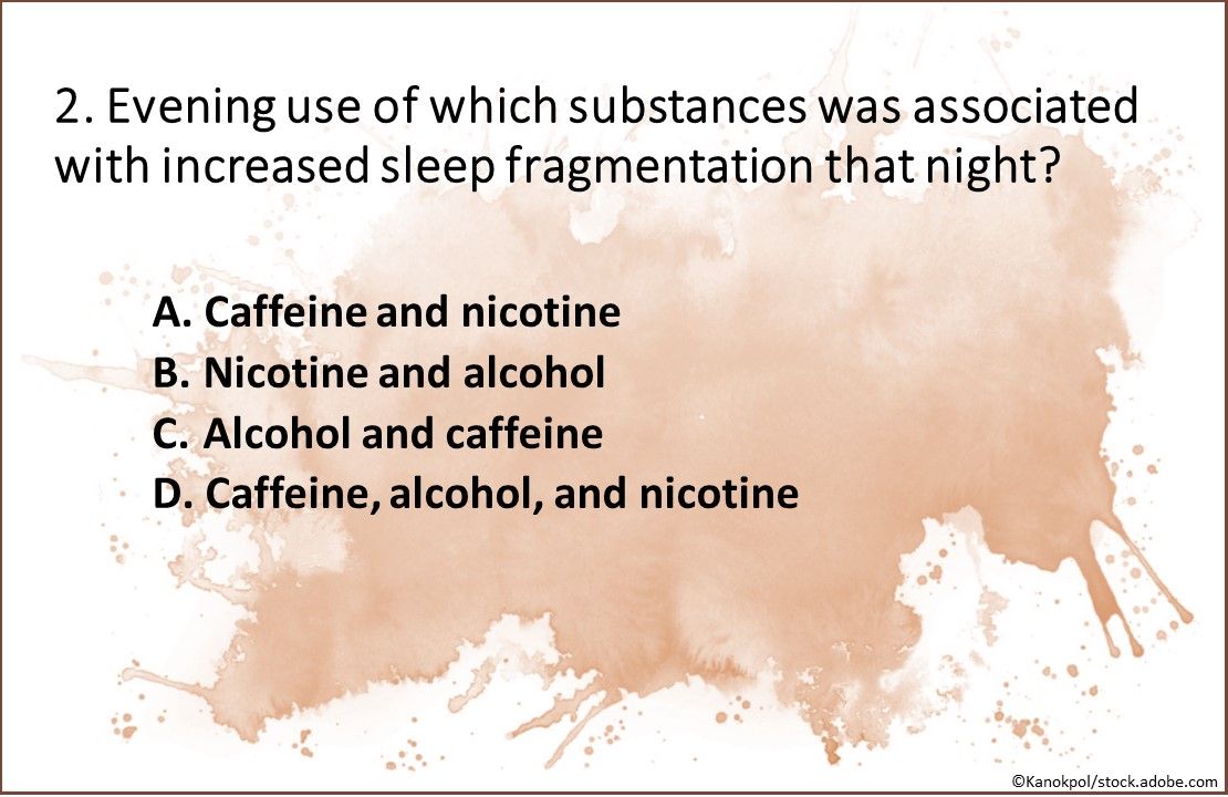 coffee, bedtime, insomnia, sleep quality, substance, nicotine, alcohol, tobacco