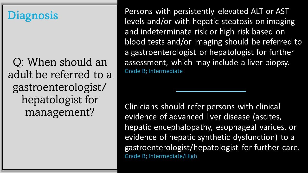 Diagnosis Of Nonalcoholic Fatty Liver Disease In Adults: Guidelines For ...